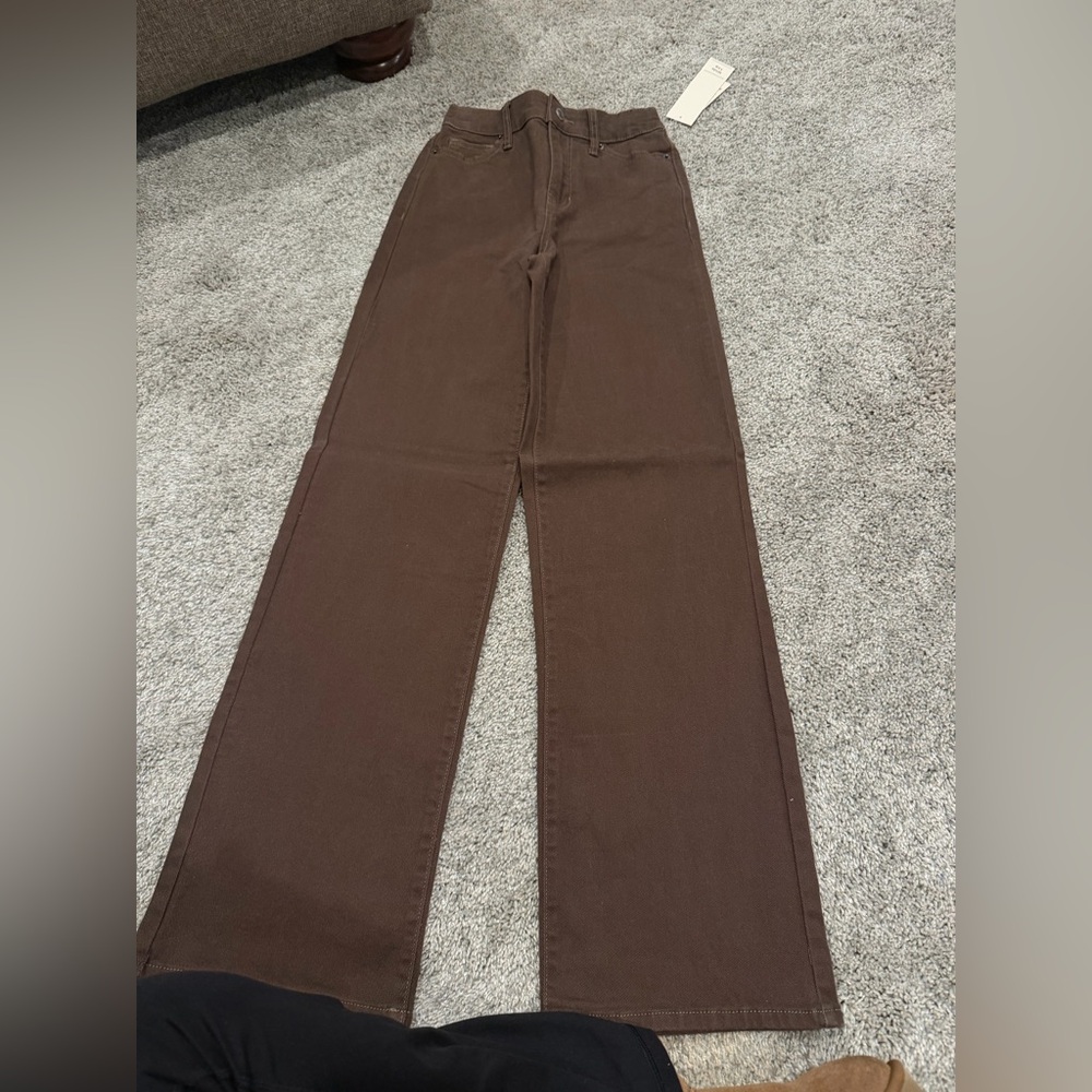 Brown Wife-Leg Pants